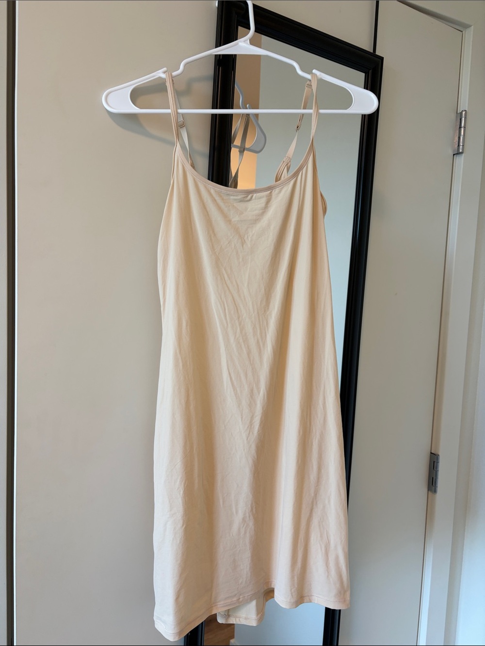 SKIMS Fits Everybody Slip Dress in Sand